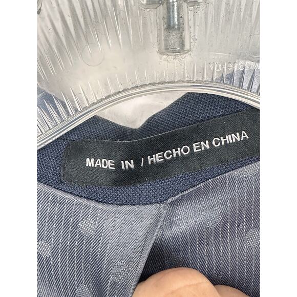 Perry Ellis Portfolio Blue Slim Fit 2 Button Suit Jacket Blazer Sport Coat 46R - Picture 6 of 6